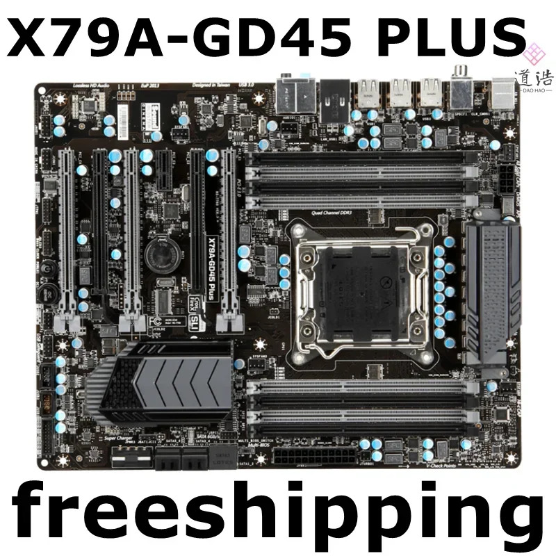 X79A-GD45 PLUS 마더보드64GB LGA 2011 DDR3 X79 메인보드 완전 작동 리퍼