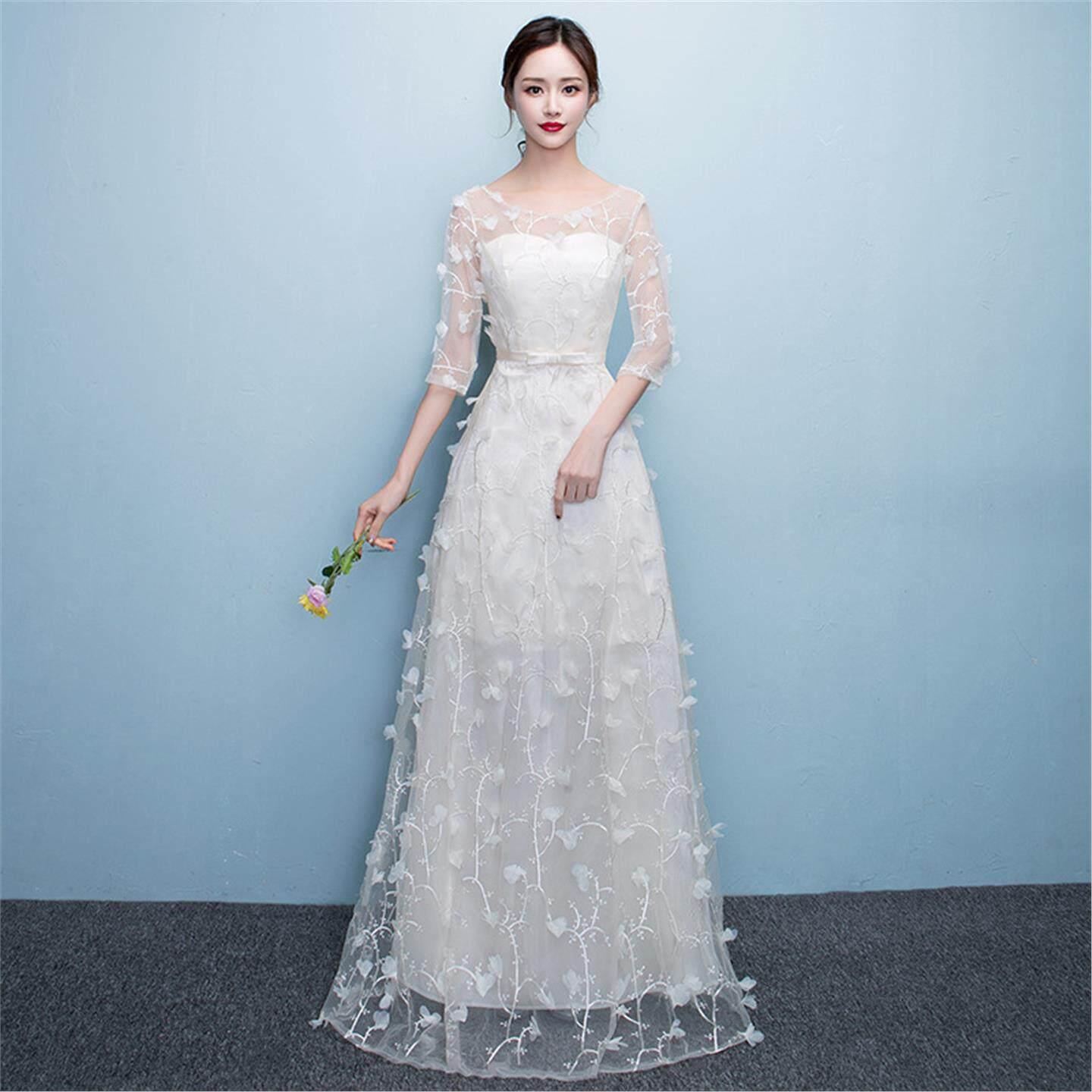 2부원피스 셀프웨딩드레스 파티 이브닝 본식 웨딩촬영원피스 - 상세 이미지 2