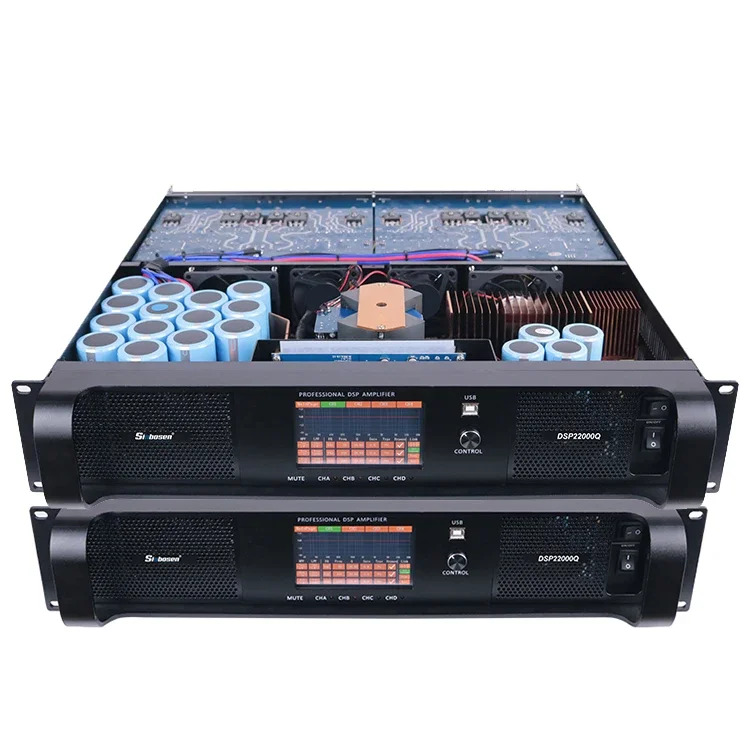 DSP22000Q 4채널 5000와트 td dsp 노래방 증폭기 프로