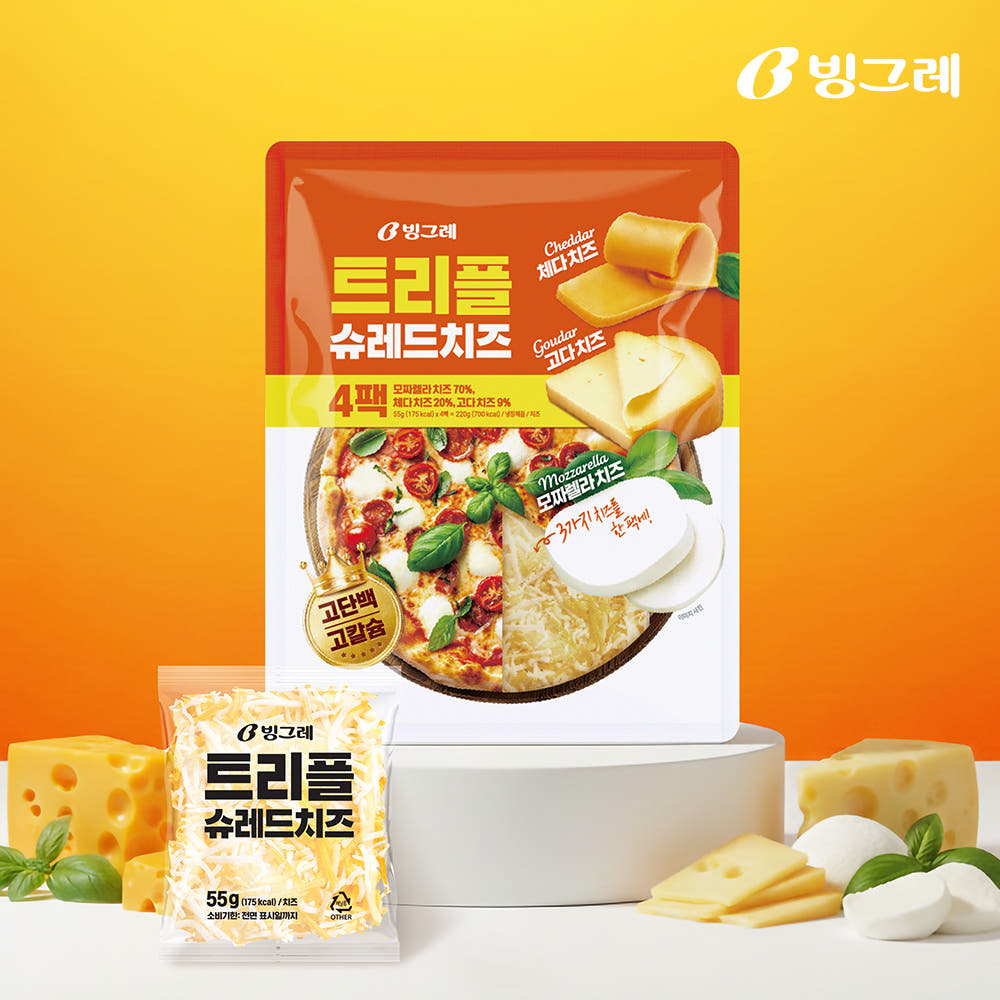 빙그레 트리플 슈레드 치즈 220g, 1개 - 상세 이미지 2