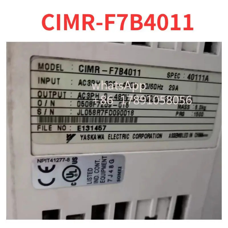 CIMR-F7B4011 주파수 변환기 리퍼 완료
