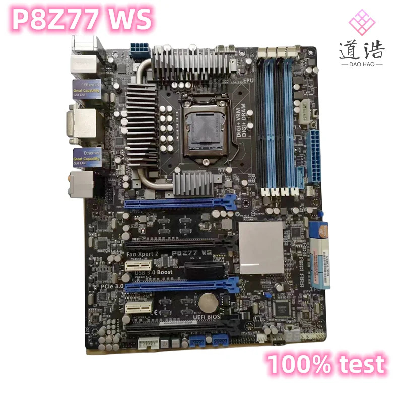 P8Z77 WS 마더보드리퍼 완료 메인보드 USB2.0 SATA II LGA 1155 DDR3 Z77