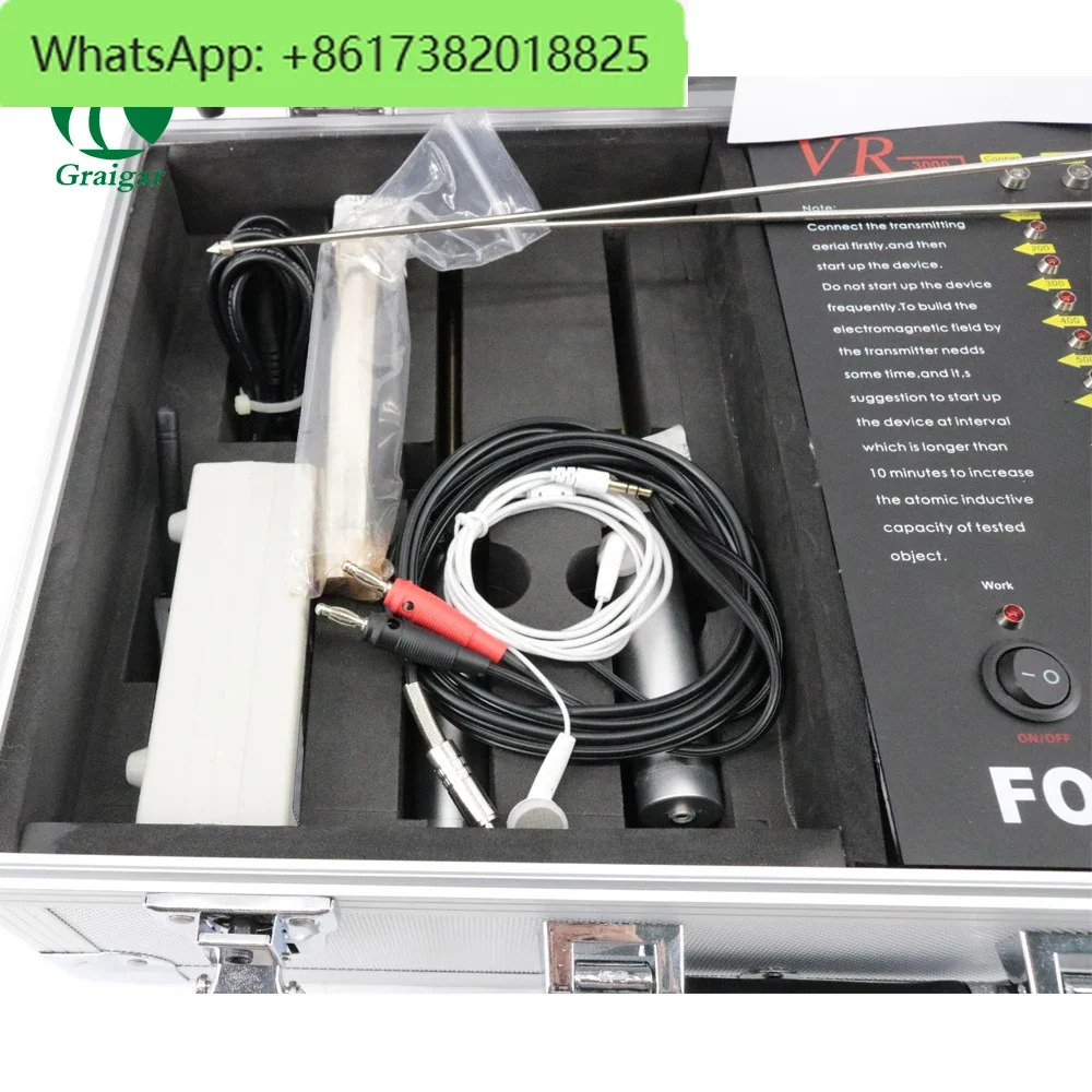 VR-3000 장거리 지하 다이아몬드 금속 탐지기 금 보물 사냥꾼 VR3000 신