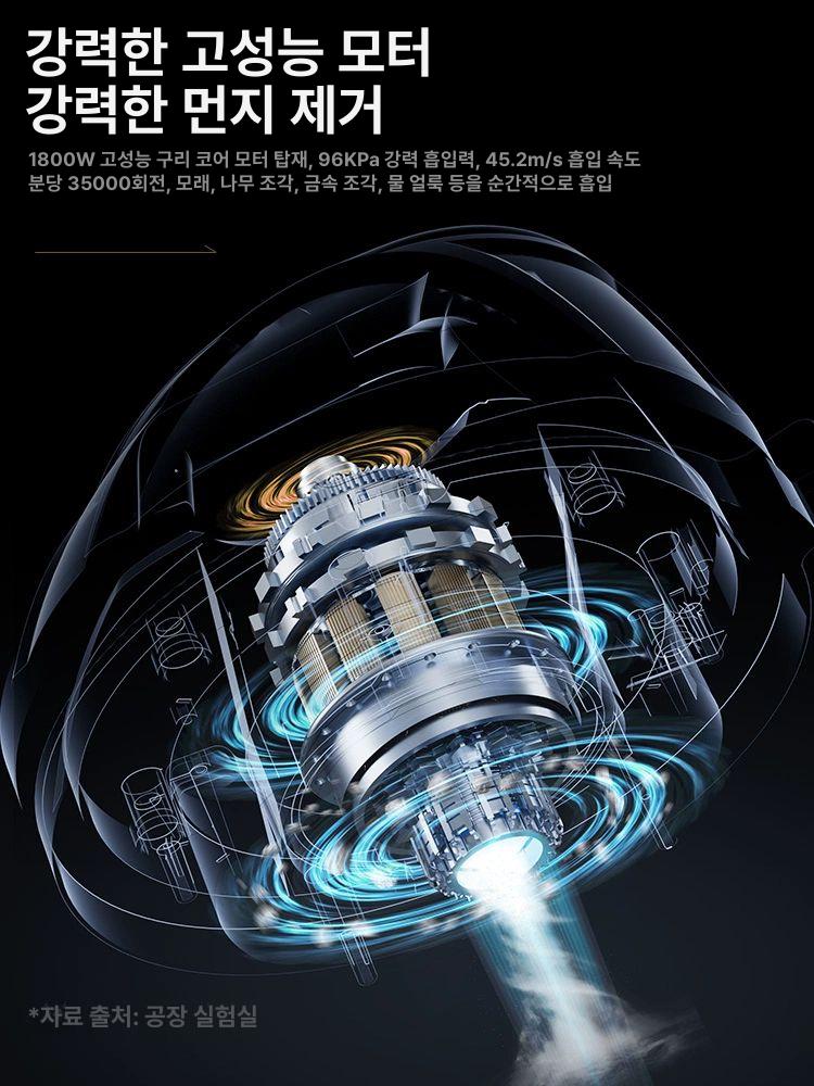 대형 공장형 진공청소기 흡입력좋은 대용량 건습식 15L 9900W 3000만 38L 베이직 세차 - 상세 이미지 3
