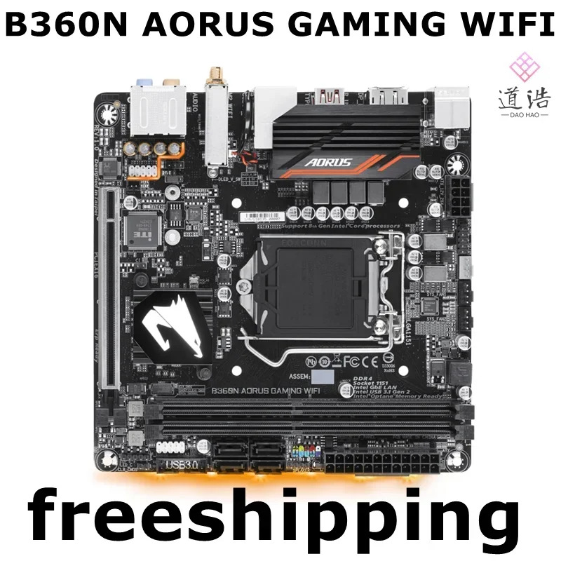 B360N AORUS GNG WIFI 마더보드 32GB 지원 대 CPU LGA 1151 DDR4 메인보드 완전 작동 리퍼