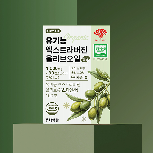 동화약품 유기농 엑스트라버진 올리브오일 캡슐 30캡슐, 1개 이미지 2