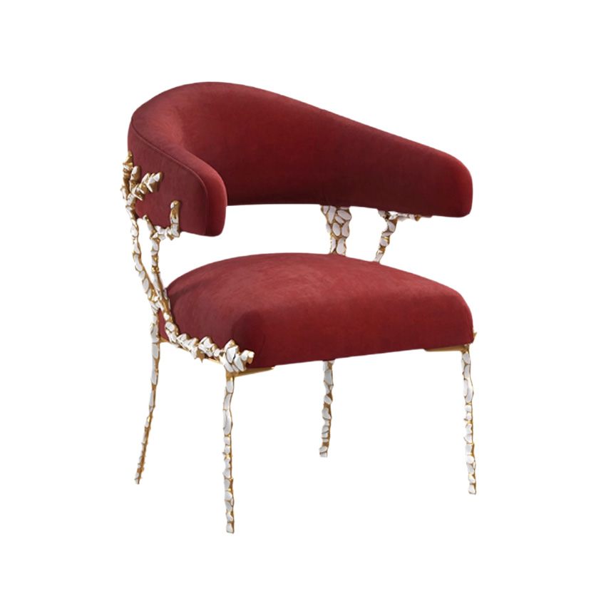 오키드 인테리어 벨벳 라운지 다이닝 체어 Orchid Chair - 상세 이미지 4
