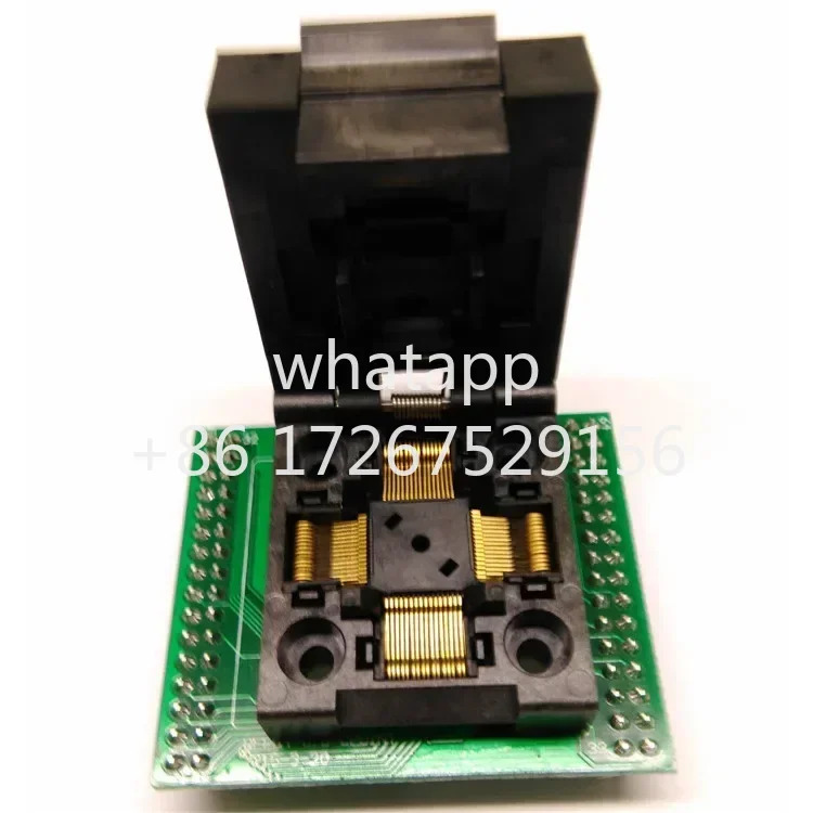 Zcalo de prueba QFP64 TQFP64 a DIP64 espaciado 05 toma Programacin directa