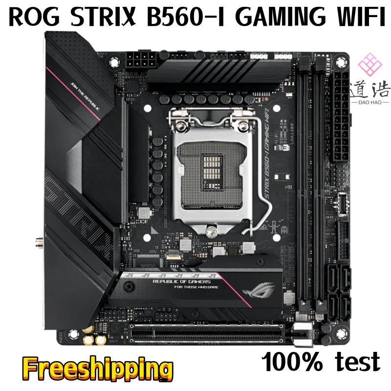 ROG STRIX B560-I GNG WIFI 마더보드 HDMI PCI-E4.0 LGA 1200 DDR4 Mini-ITX B560 메인보드 리퍼 완료 64GB
