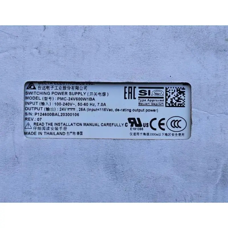PMC-24V600W1BA 스위칭 전원공급장치 24V25A 600W