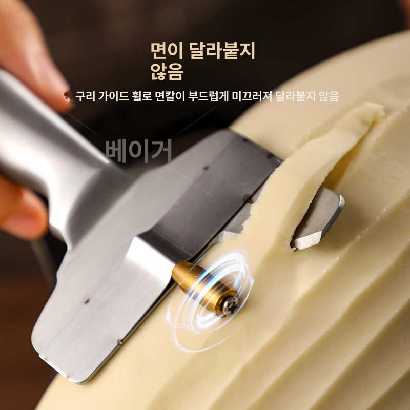 도삭면 칼 면발 제면기 스테인리스 수동 파스타 수제비 1단계 전강 일체형 - 상세 이미지 3