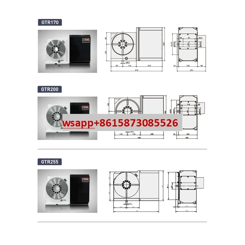대만 OKADA Okada 4축 로터리 테이블 롤러 캠 머시닝 센터 R170 200 255