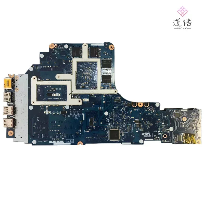 Lenovo호환 Ideapad Y50-70 노트북 마더보드LA-B111P ZIV2Y I7-4720HQ CPU X960 4GB DDR3 메인보드 사완전 작동 리퍼