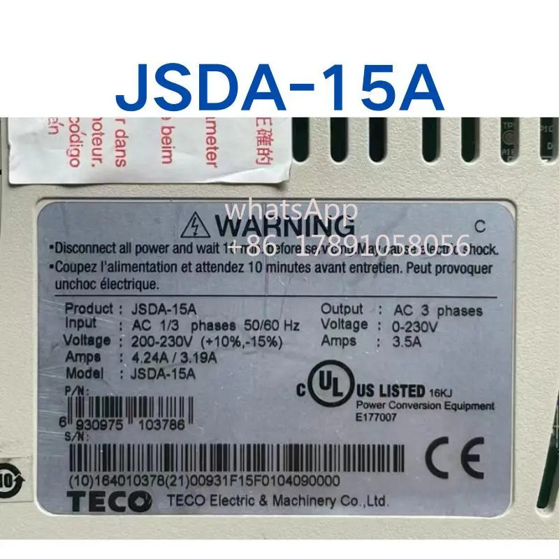 리퍼 JSDA-15A 서보 드라이브는 되었습니다.
