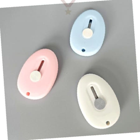 타원형 휴대용 소형 커터칼 안전 접이식 칼날 택배 개봉 박스 절단 언박싱 도구