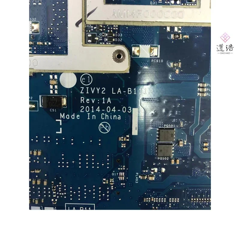 Lenovo호환 Ideapad Y50-70 노트북 마더보드LA-B111P ZIV2Y I7-4720HQ CPU X960 4GB DDR3 메인보드 사완전 작동 리퍼