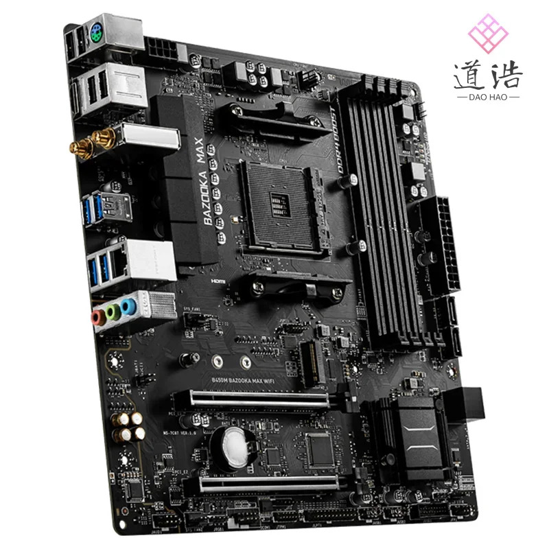 B450M BAZOOKA MAX WIFI 마더보드 128GB M.2 HDMI 소켓 AM4 DDR4 마이크로 B450 메인보드 완전 작동 리퍼