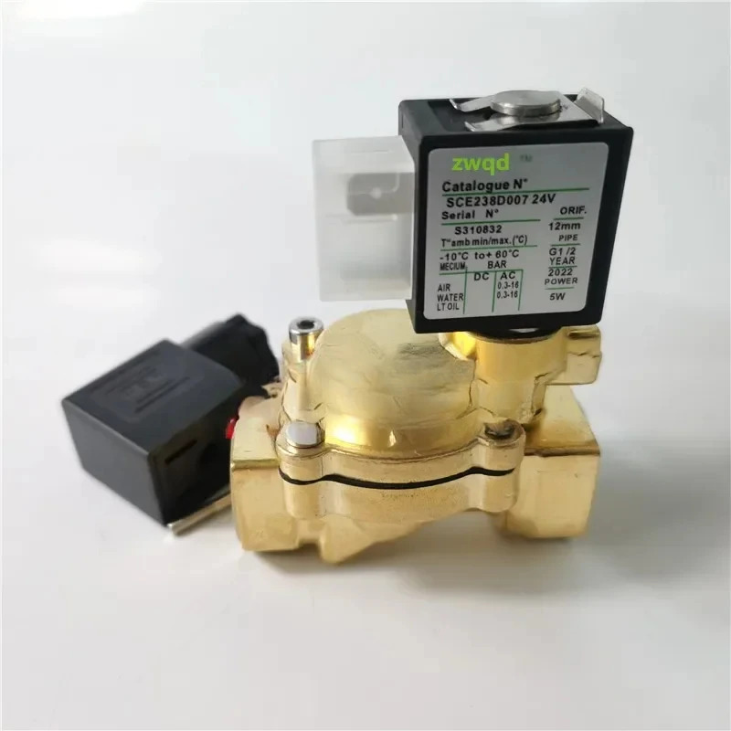 전자기 밸브 SCE238D007 G1/2 DN15 DC24V 쿼터 구리 배수