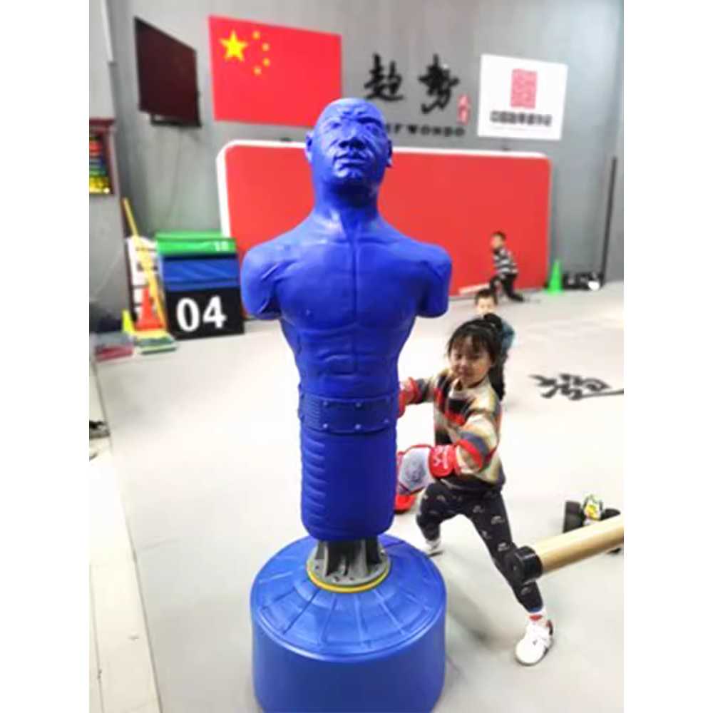 실리콘 샌드백 인간 모형 인형 격투기 헤비백 주짓수 블랙 / 가죽/ 180cm / 반지갑 글러브 - 상세 이미지 5