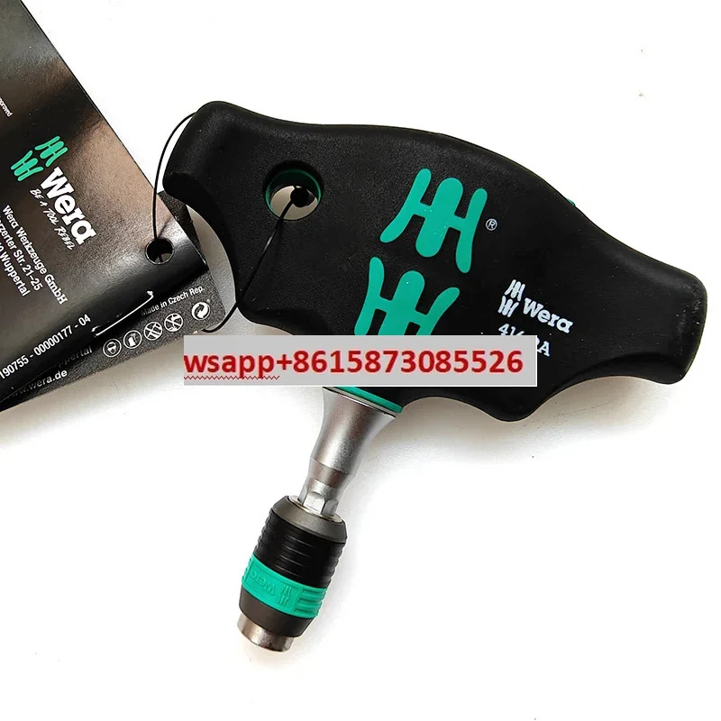 독일 빌라 WERA 래칫 드라이버 1/4 6.m 포지티브 역방향 헤드 T자형 핸들 416RA KK400