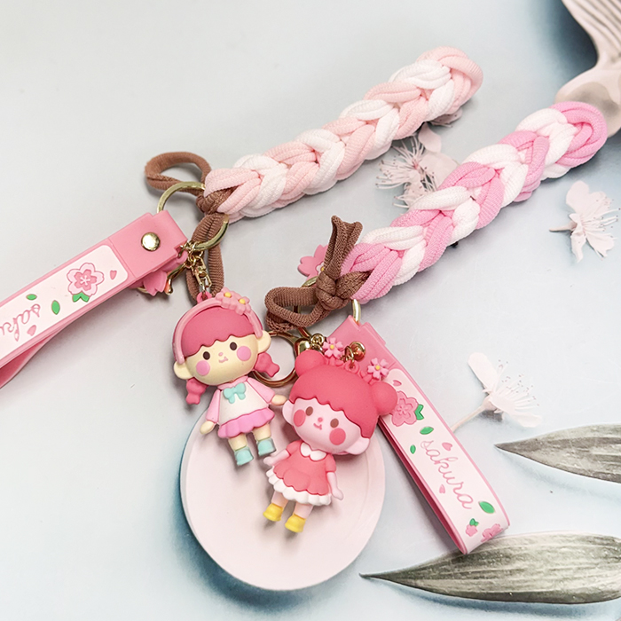 벚꽃 소녀 양말목 키링 만들기 diy 업사이클링 공예 - 상세 이미지 4
