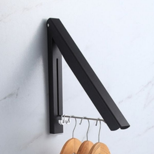 공간활용 접이식 벽걸이 행거 무타공 부착 행거 실내용 옷걸이 정리