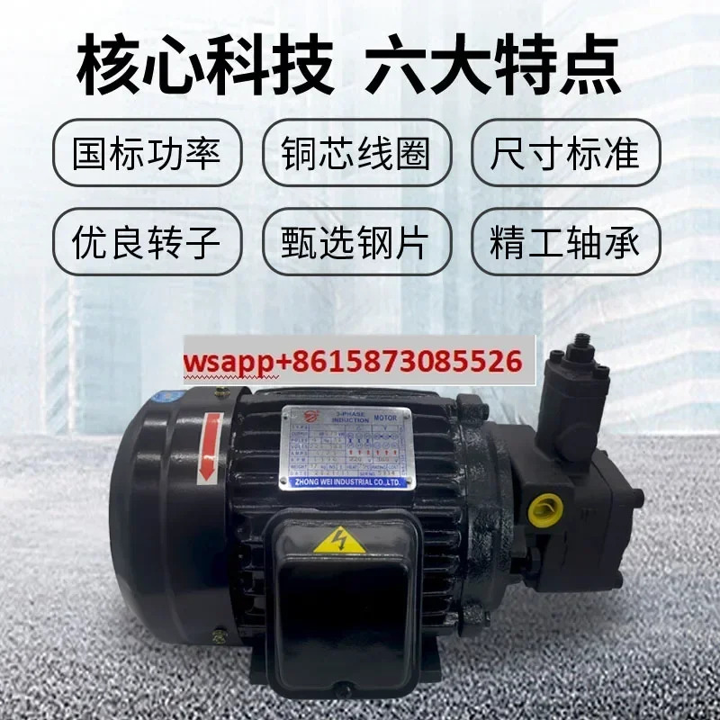 유압 오일 펌프 모터 어셈블리 VP200.75KW1.5 내부 샤프트 스테이션 액세서리 시스템
