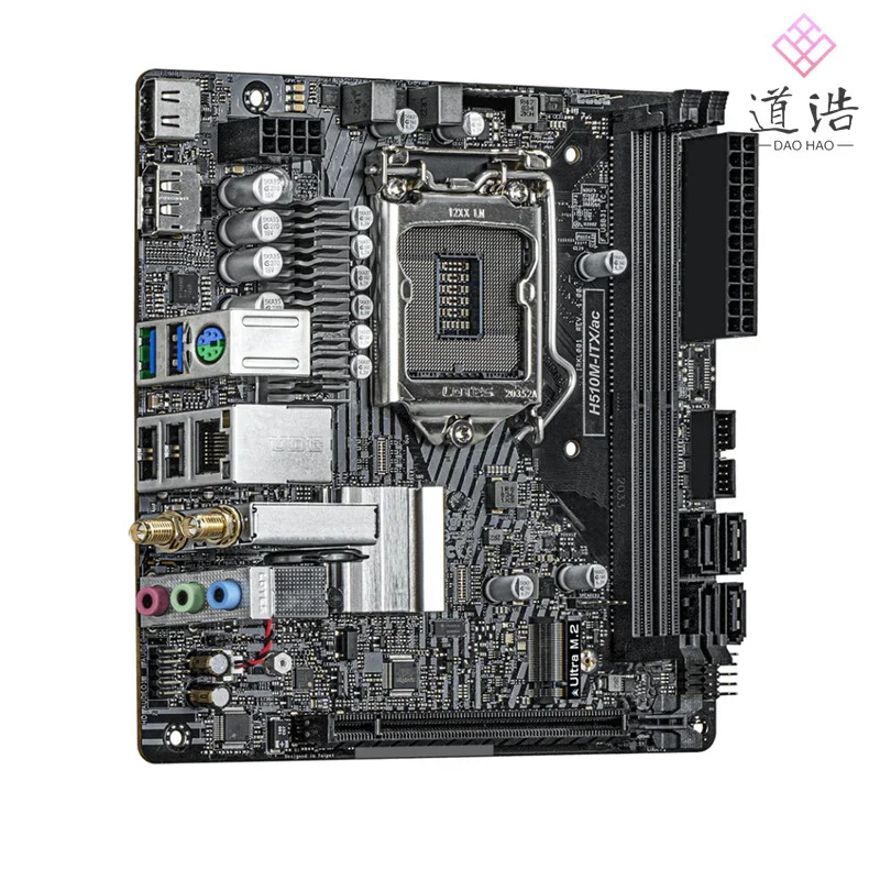 ASRock호환 H510M-ITX/AC 마더보드64GB PCI-E4.0 HDMI M.2 LGA 1200 DDR4 Mini-ITX H510 메인보드 완전 작동 리퍼