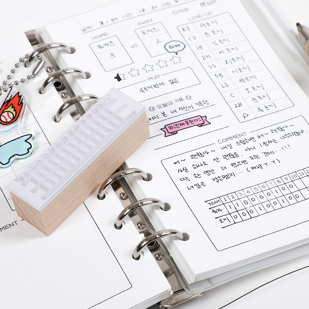[온 더 그라운드] 야구 스코어보드 스탬프 - 상세 이미지 4