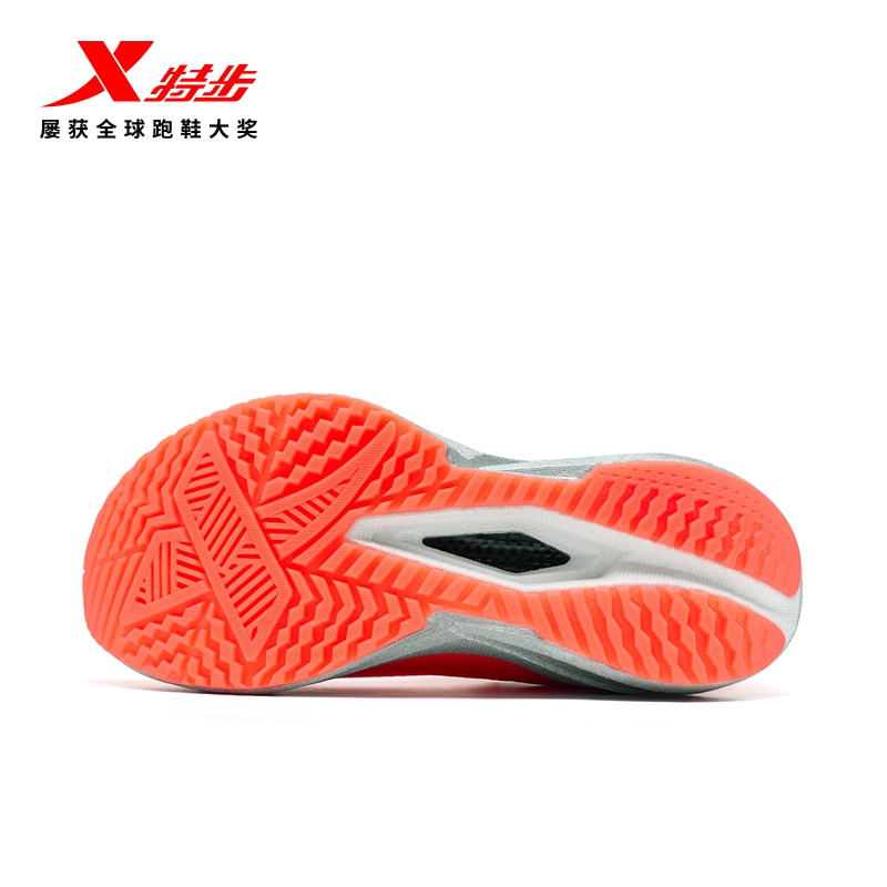 XTEP 여성용 카본 러닝화 엑스텝 360X 2.0 Fall Winter 64NI2Y Orange/Black - 상세 이미지 4