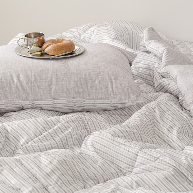 세사온라인 알러지케어 먼지없는 사계절 차렵이불패드 풀세트 시나몬(그레이), Q(퀸)