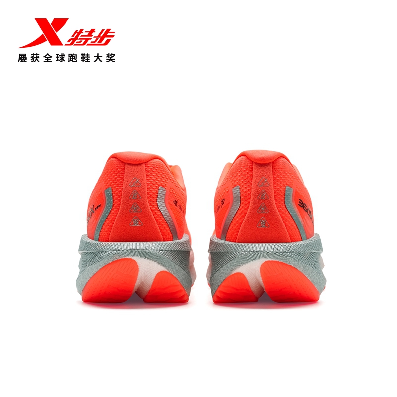 XTEP 여성용 카본 러닝화 엑스텝 360X 2.0 Fall Winter 64NI2Y Orange/Black 이미지 6