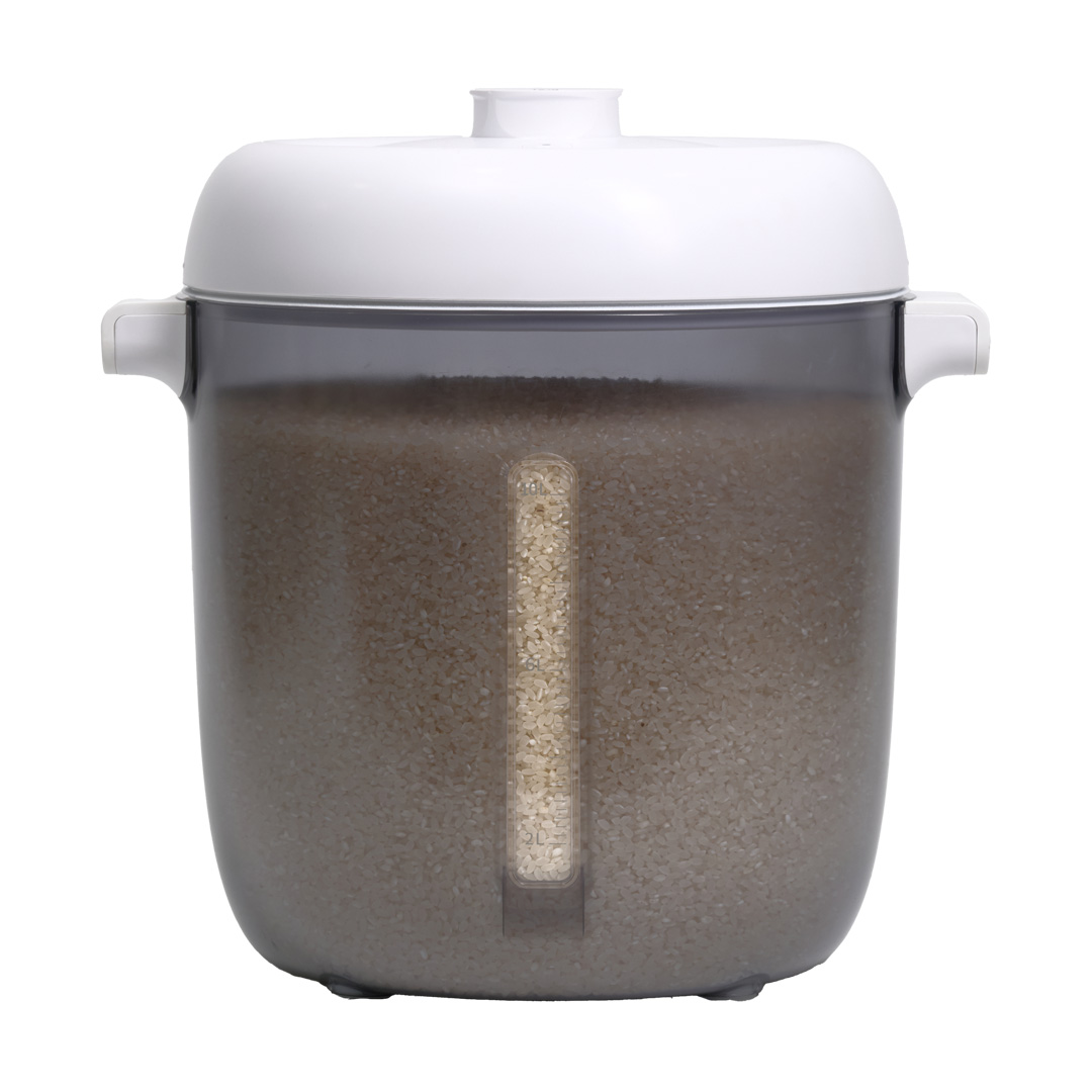 보만 원터치 무선 진공 쌀 보관 통 10kg 밀폐용기 분리세척가능 12kg, 반투명 - 상세 이미지 4