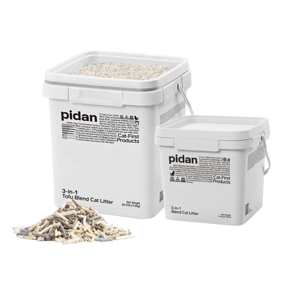 페페 피단 스페셜 블랜딩 3 in 1 (두부 + 벤토 + 활성탄) 고양이 모래 2종 (5.2kg, 11.6kg) - 상품 이미지