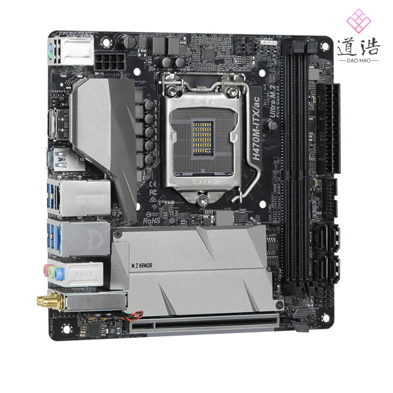ASRock호환 H470M-ITX AC 마더보드리퍼 완료 메인보드 HDMI PCI-E3.0 M.2 LGA 1200 DDR4 Mini-ITX H470 64GB
