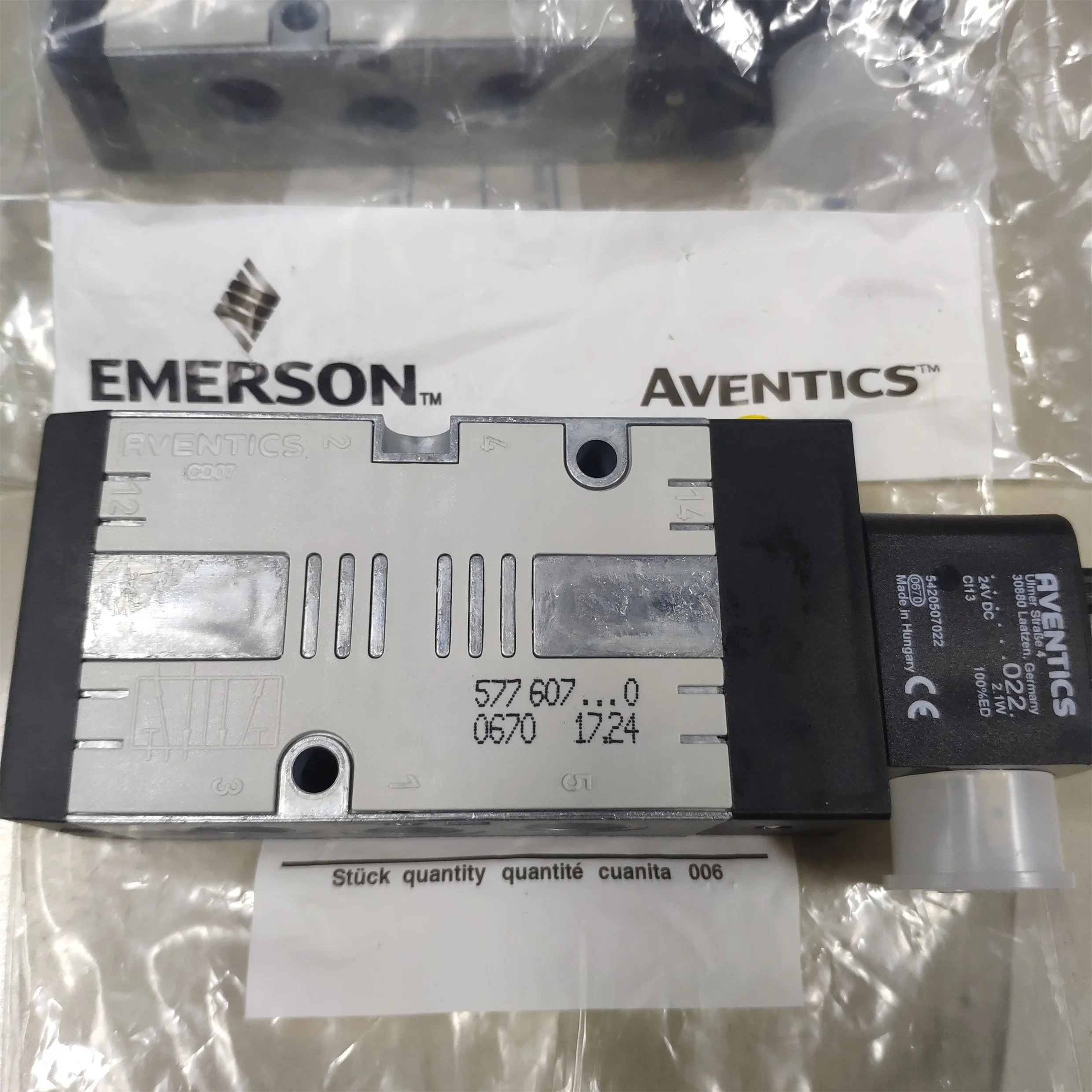 독일 EENTICS 2위치 5방향 CD07 솔레노이드 밸브 에이전트 5776070220 오리지널