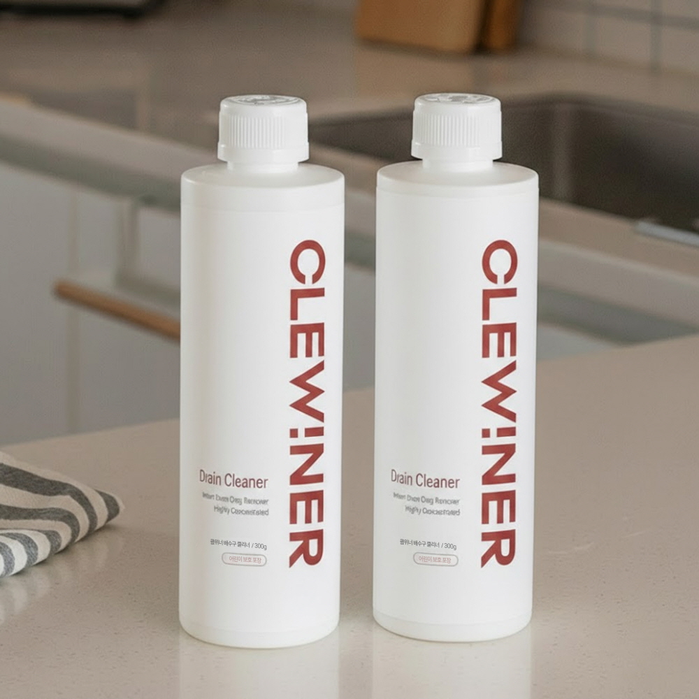 백화상점 고농축 배수구 클리너 싱크대 하수구 배수관 청소 오물분해제 500g, 2개 제품 이미지
