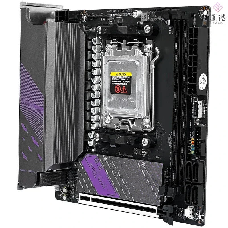 JGINYUE B650i Night Devil Mtherboard 96GB M.2 HDMI 소켓 AM5 DDR5 B650 메보드 완전 WorkMA 리퍼