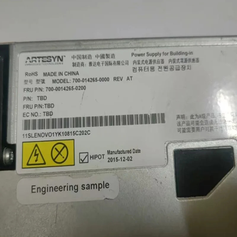 ARTESYN 2000W 700-리퍼 PSU 014265 -0000 700- -0200 것처럼 일하다