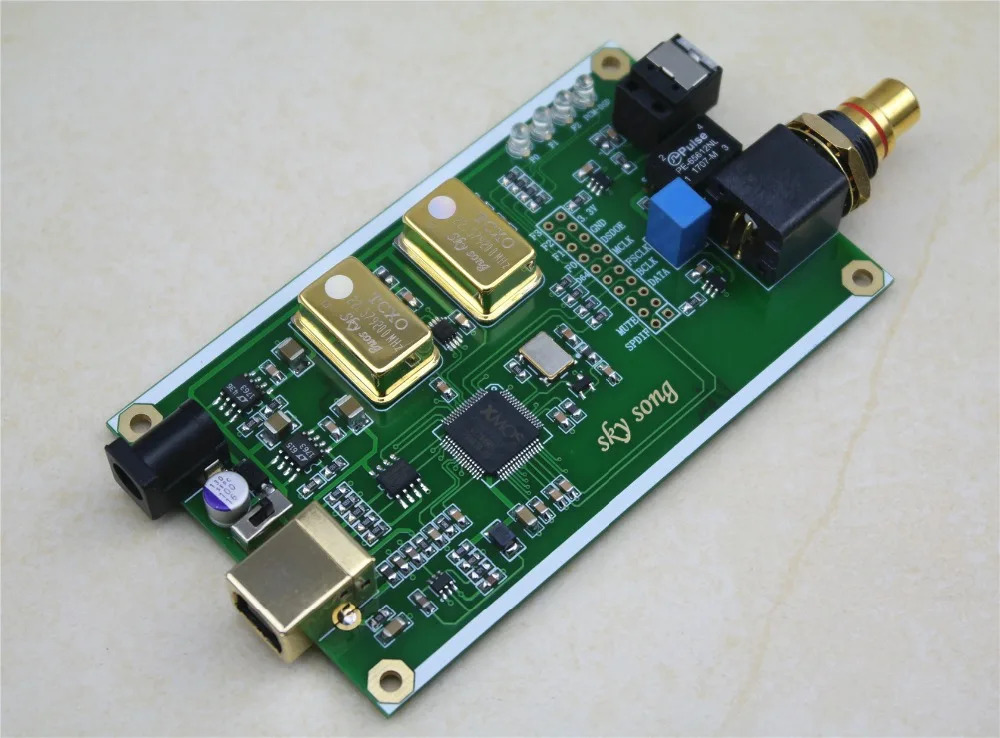 XMOS XU208 비동기 USB 동축 광섬유 출력 디지털 인터페이스 IIS DSD256 SPDIF dop64
