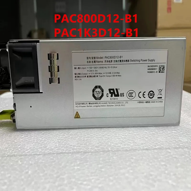 Huawei호환 CRPS 800W 1300W 전원공급장치 PAC800D12-B1 PAC1K3D12-B1 새 원본 PSU