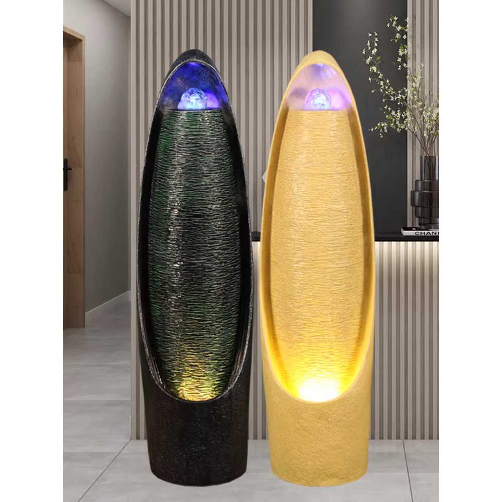 벽천 분수대 인공폭포 실내분수 물소리 사무실 로비 30x30x105cm 블랙 / 미스트 분사기 - 상세 이미지 5