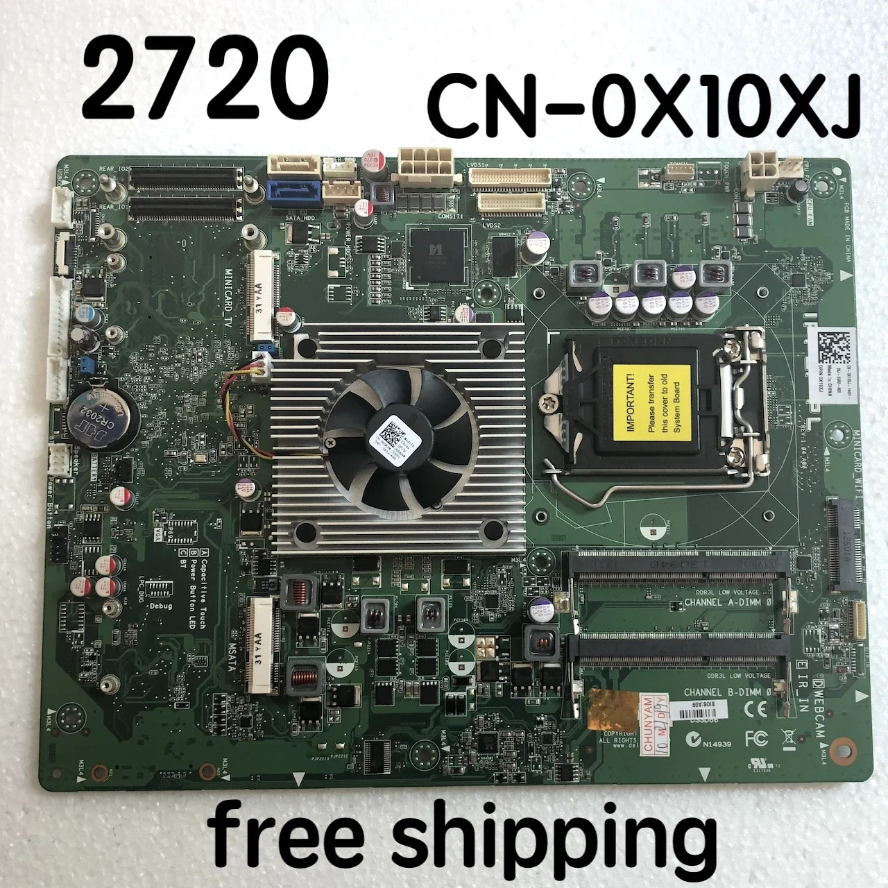 DELL XPS One 2720 AIO 마더보드CN-0X10XJ IPPLP-PL 650M 메인보드 완전 작동 리퍼