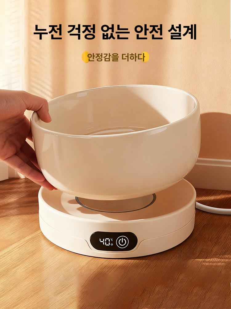 고양이 살균 USB 보온 흐르는물 저소음 음수기 온수 펄화이트 700ml 4단 - 상세 이미지 2