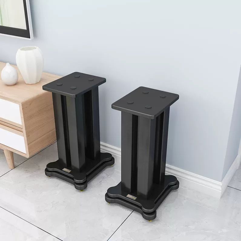 스피커 스탠드 우퍼 거치대 서라운드 철제 북쉘프 받침대 N81 블랙 22 x 28x20 높이 1쌍 - 상세 이미지 4