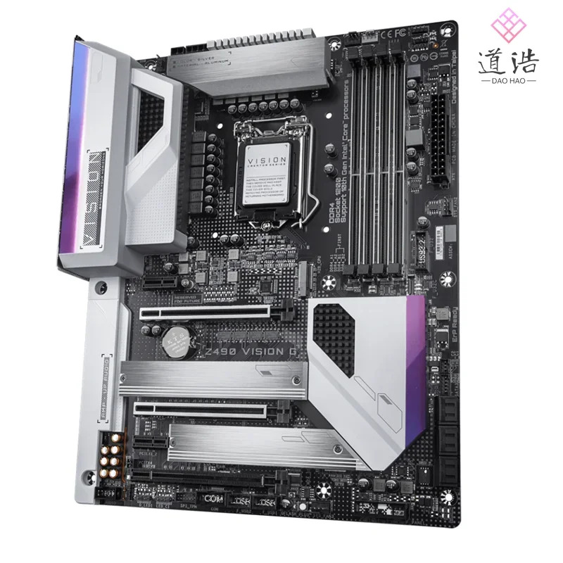 Z490 VISION G 마더보드128GB LGA 1200 DDR4 메인보드 완전 작동 리퍼