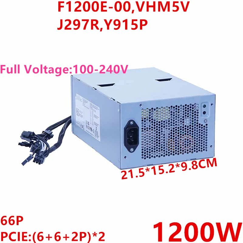 Dell Alienware Area 51 1200W F1200E-00 VHM5V J297R Y915P새 원본 전원공급장치