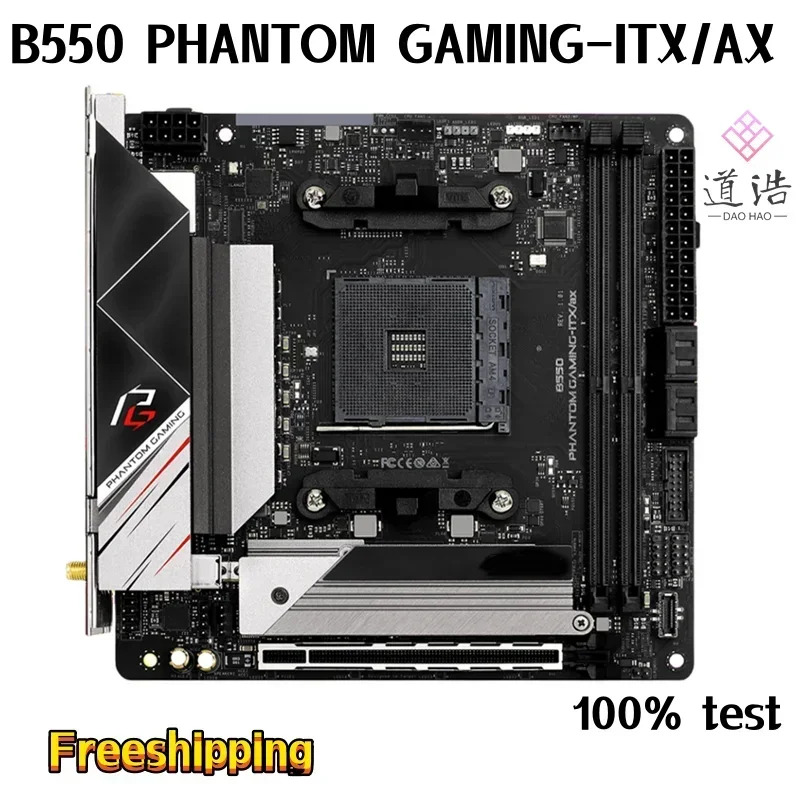 ASRock호환 B550 PHANTOM GNG-ITX/AX 마더보드 64GB M.2 소켓 AM4 DDR4 메인보드 완전 작동 리퍼