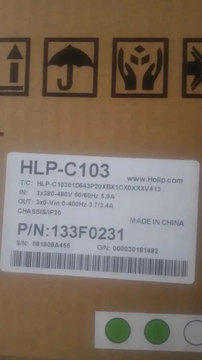 2025.4 Hailipu HLP-C104 시리즈 인버터 HLP-C10401D523P1.5kW 220v.