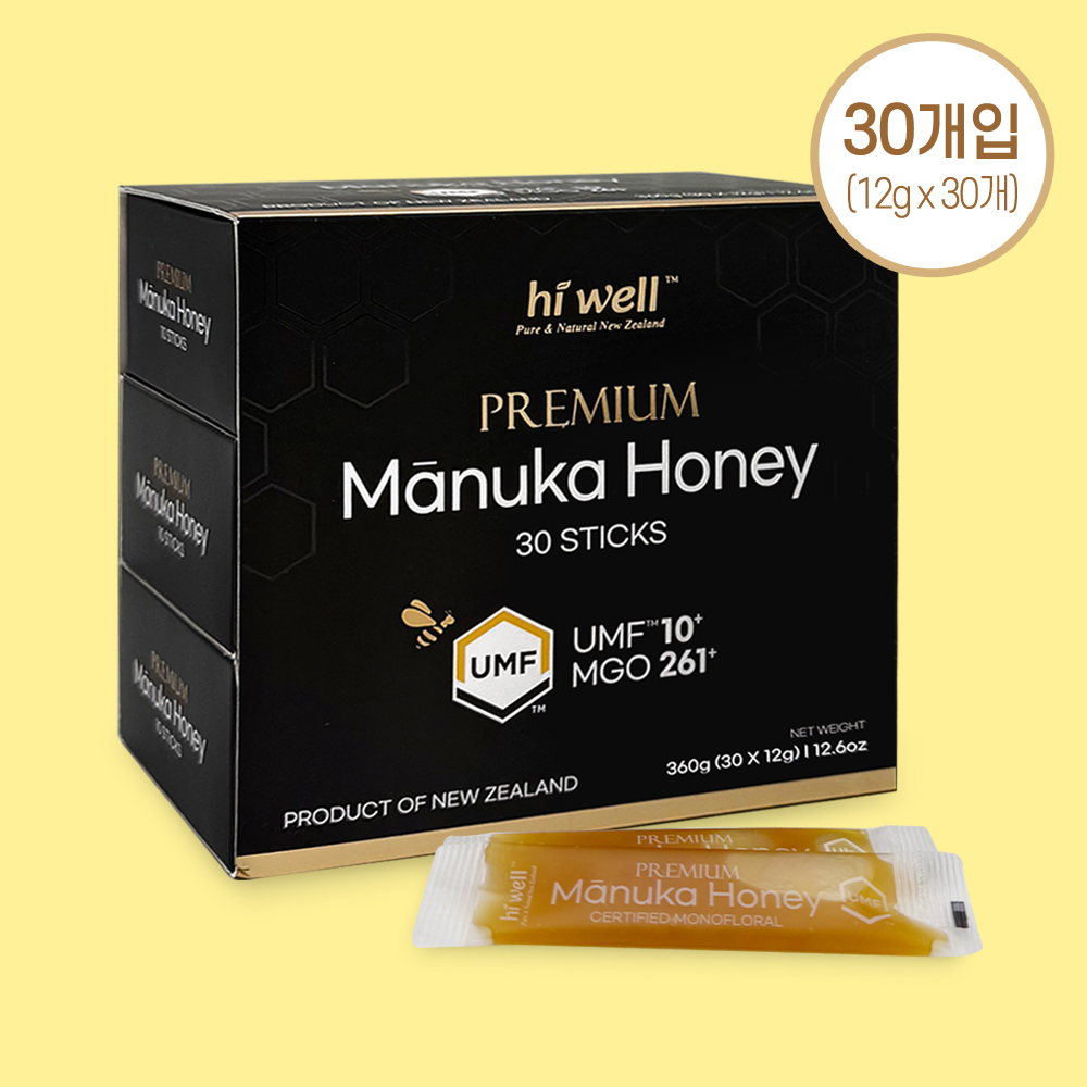 하이웰 마누카꿀 스틱 UMF10+ MGO261+ 360g (12g x 30포) 뉴질랜드 제품 이미지
